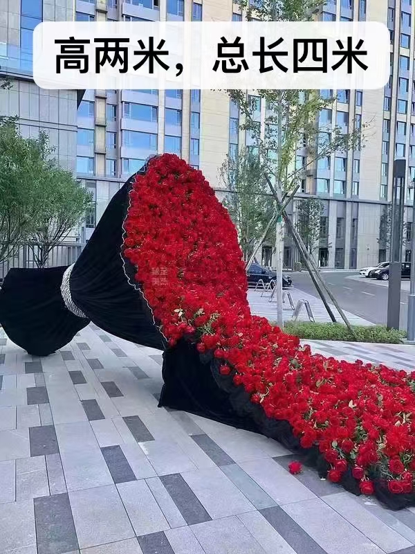 七夕情人节巨型花束美陈