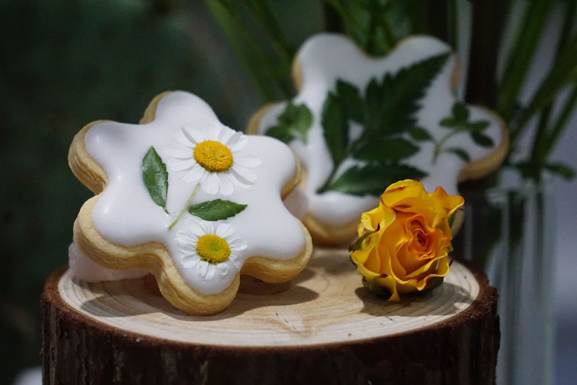 以花入馔特色烘焙沙龙-花卉饼干