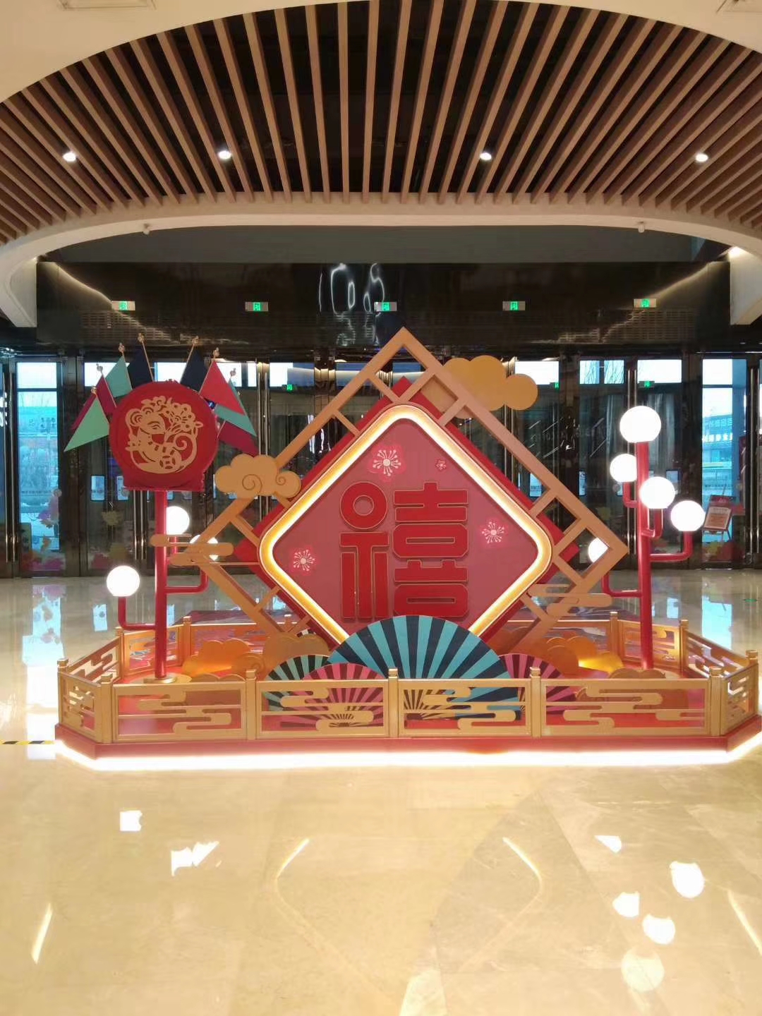 商业美陈制作-郑州万达广场