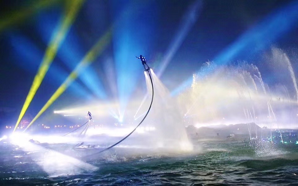 水上飞人接商演活动五一夏季暑假引流神器好
