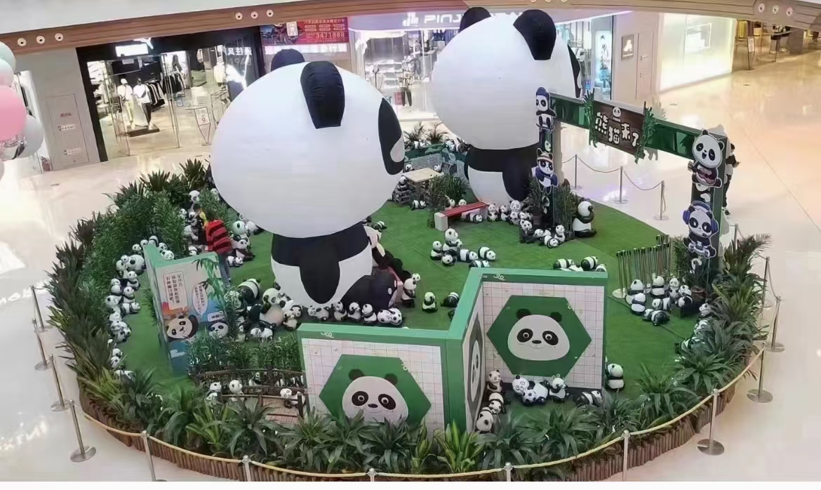 国潮熊猫—春天IP美陈展