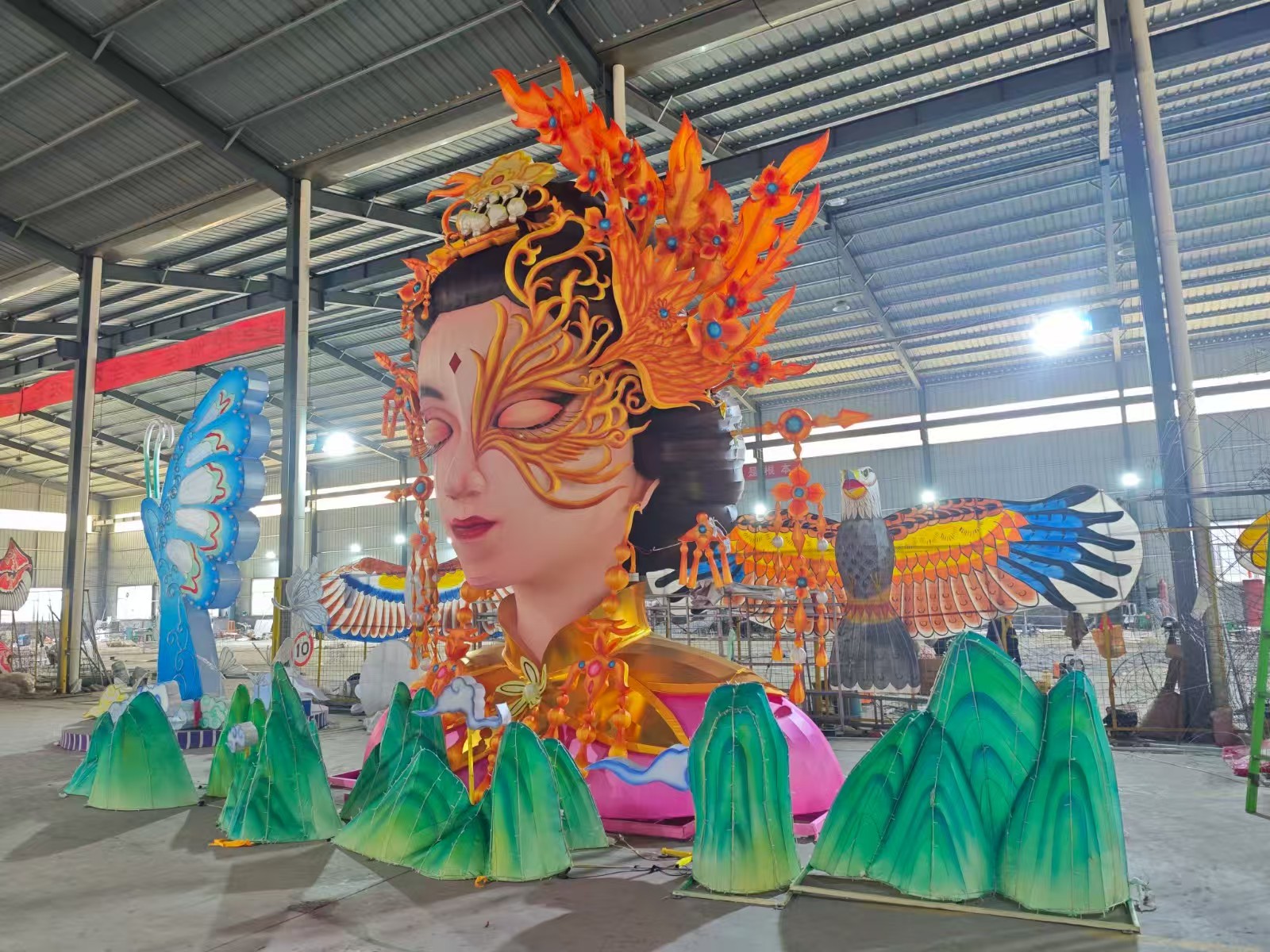 各地花灯大比拼 大型女神灯组 现货三套