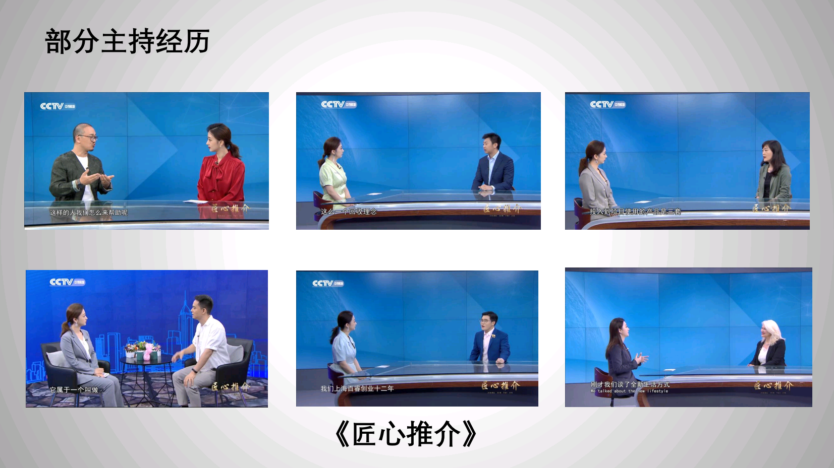CCTV数字频道中英双语主持人刘聪