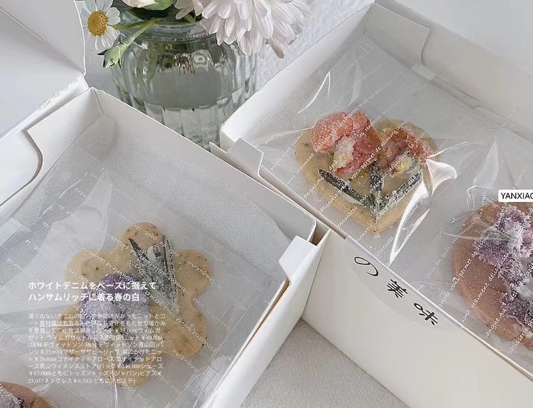 以花入馔特色烘焙沙龙-花卉饼干
