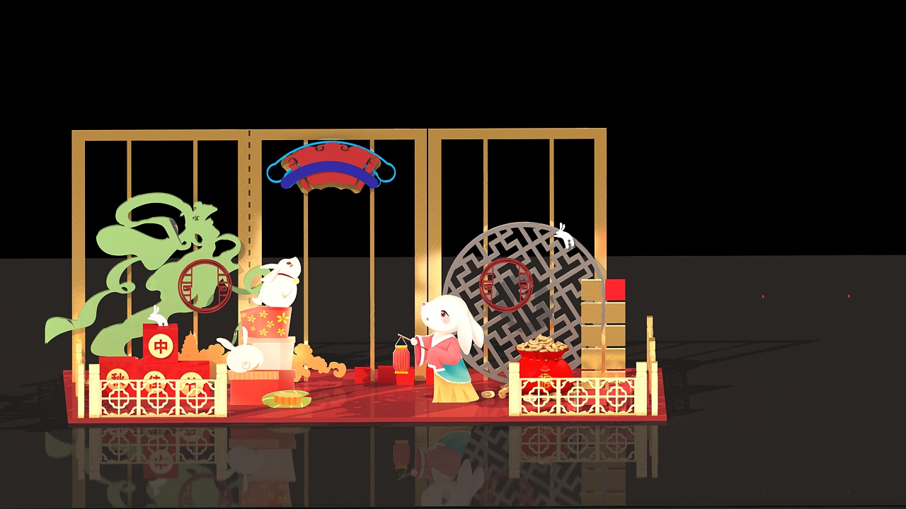 开盘仪式三维效果图