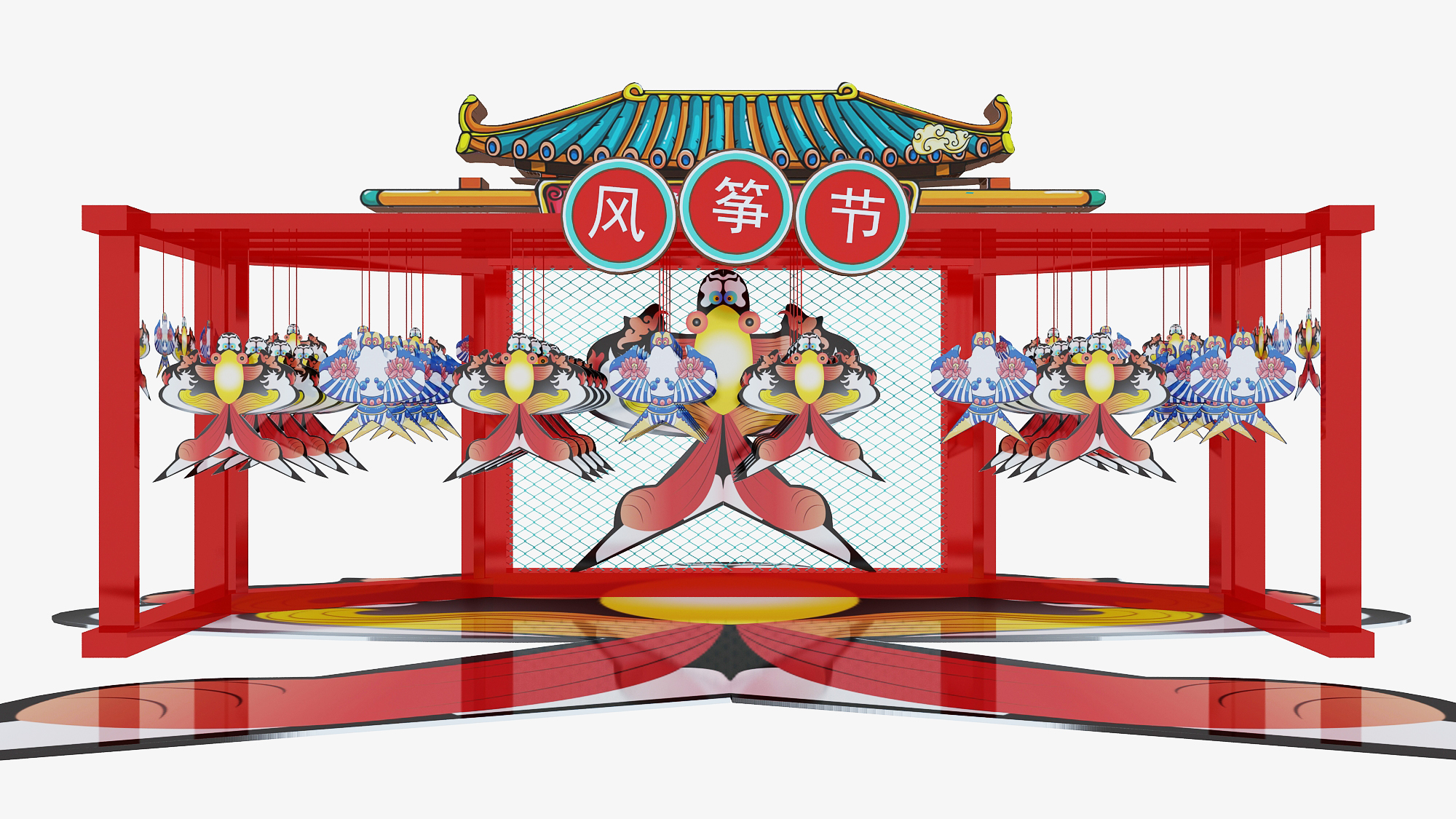 开盘仪式三维效果图