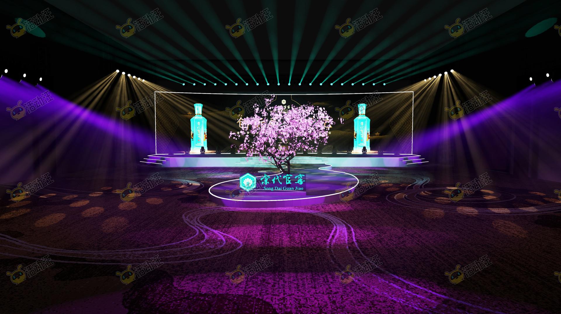 新品发布会主视角活动舞台舞美3d效果图