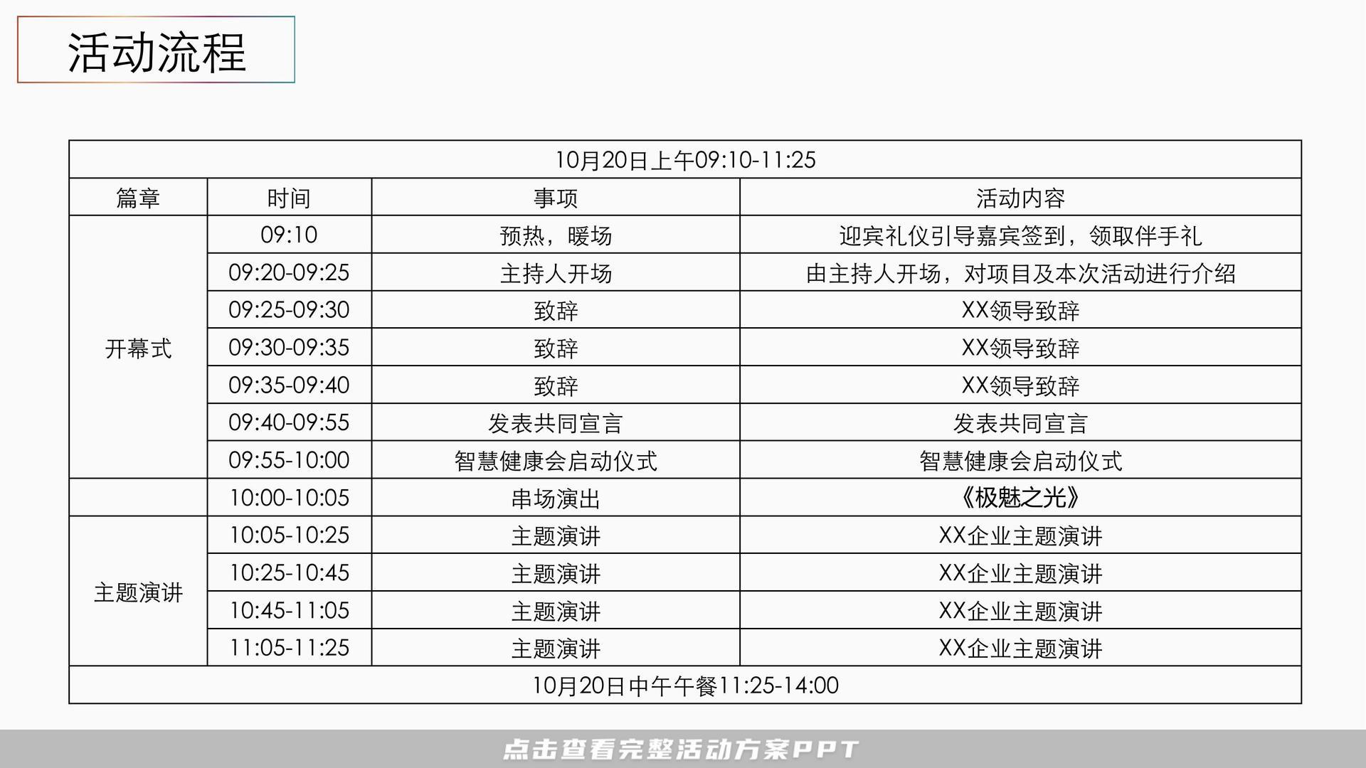 峰会论坛活动策划方案