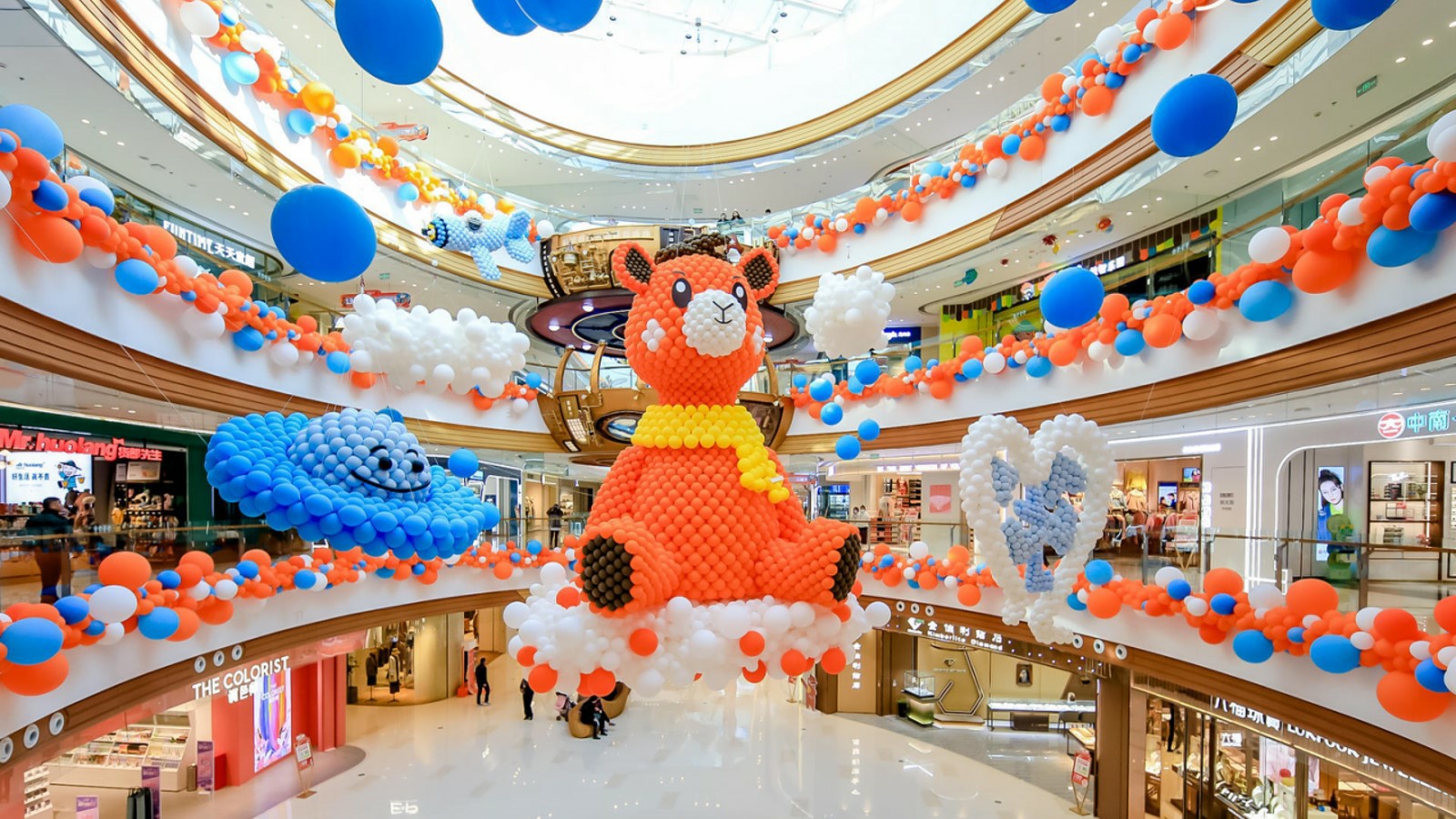 地产示范区商场气球装饰派对艺术美陈小景氛围包装形式合集
