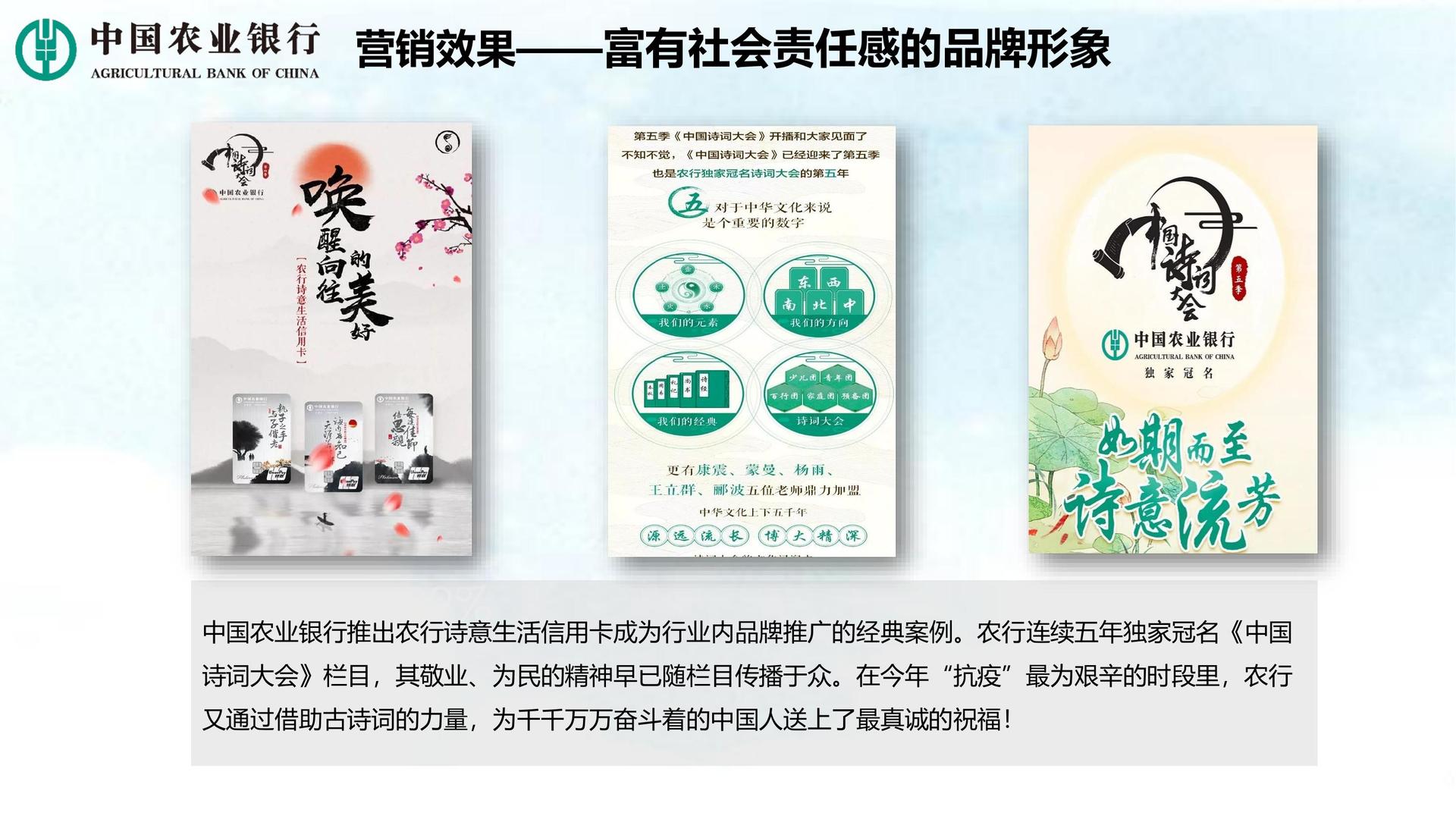 结案报告-中国农业银行《中国诗词大会》第五季全媒体合作伙伴