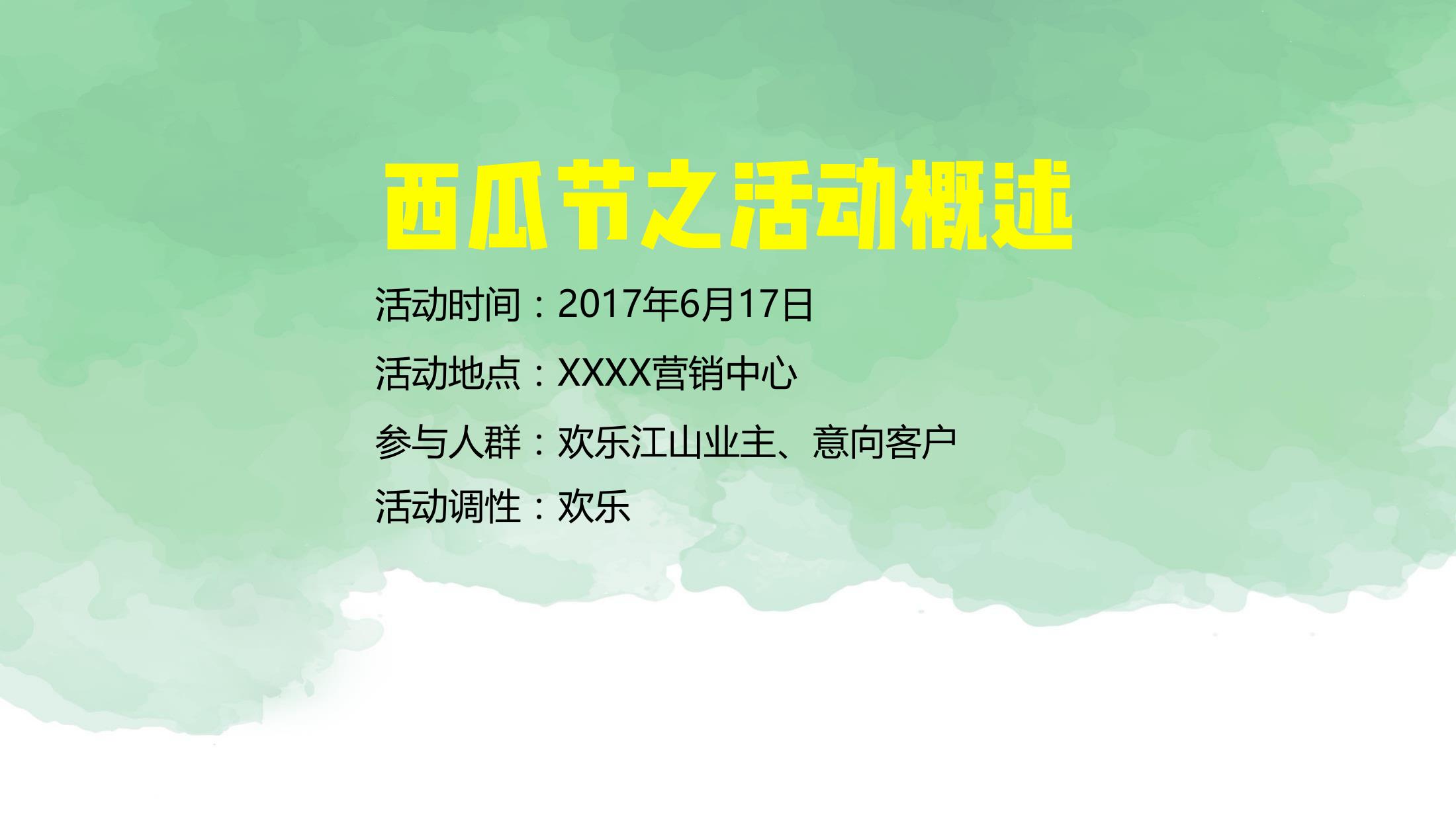 住房地产美食节策划方案PPT