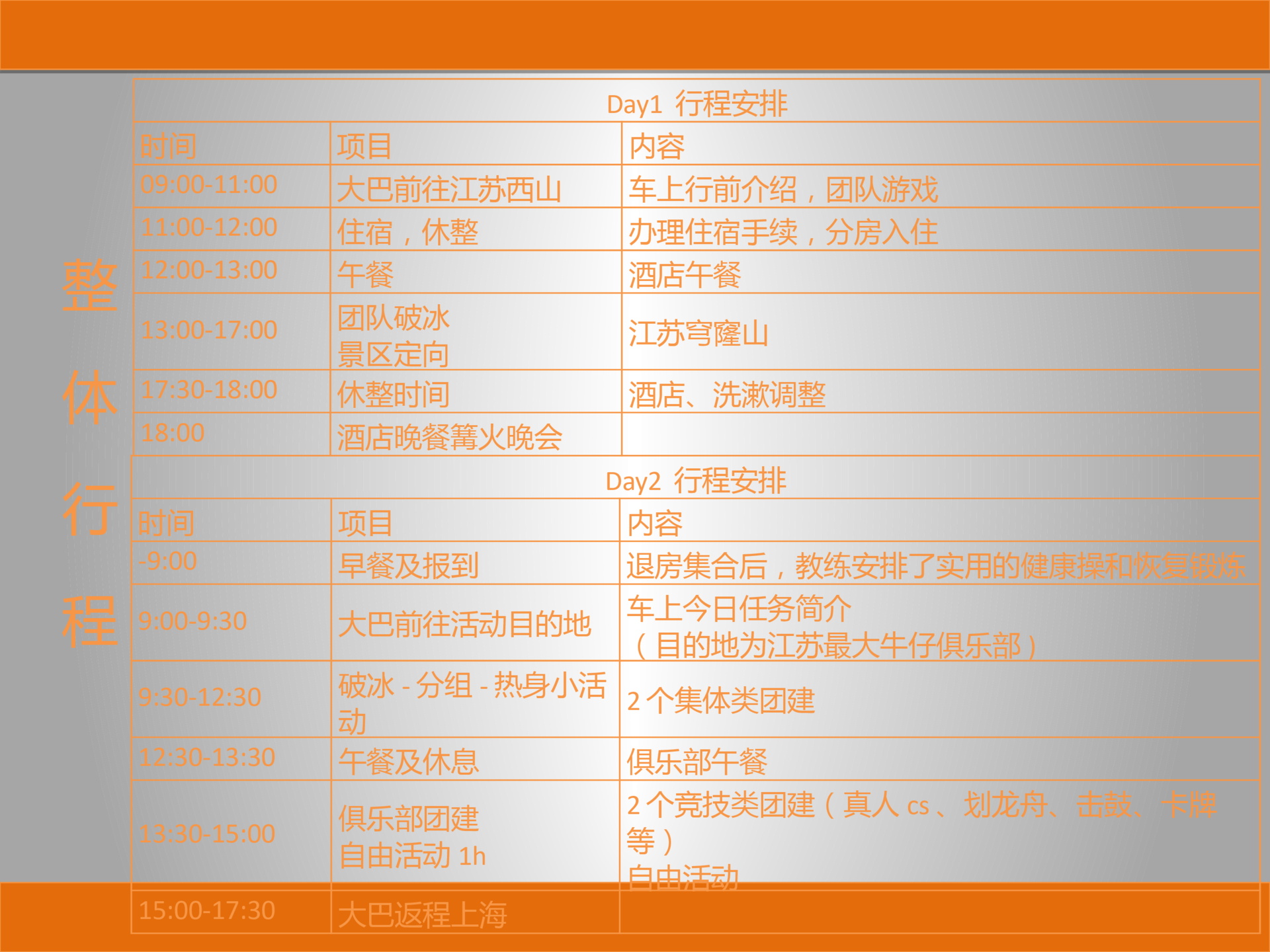 其他团建拓展策划方案PPT