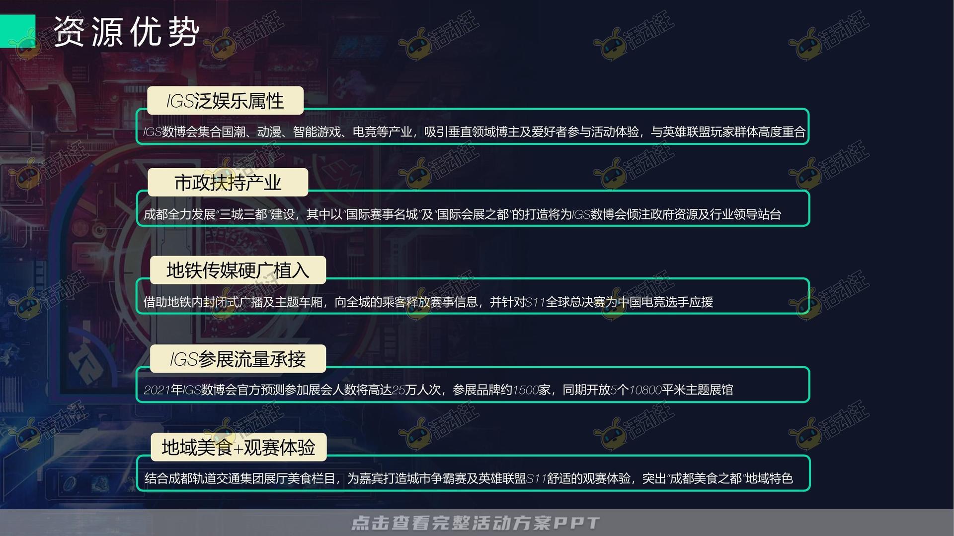 电竞比赛活动策划方案