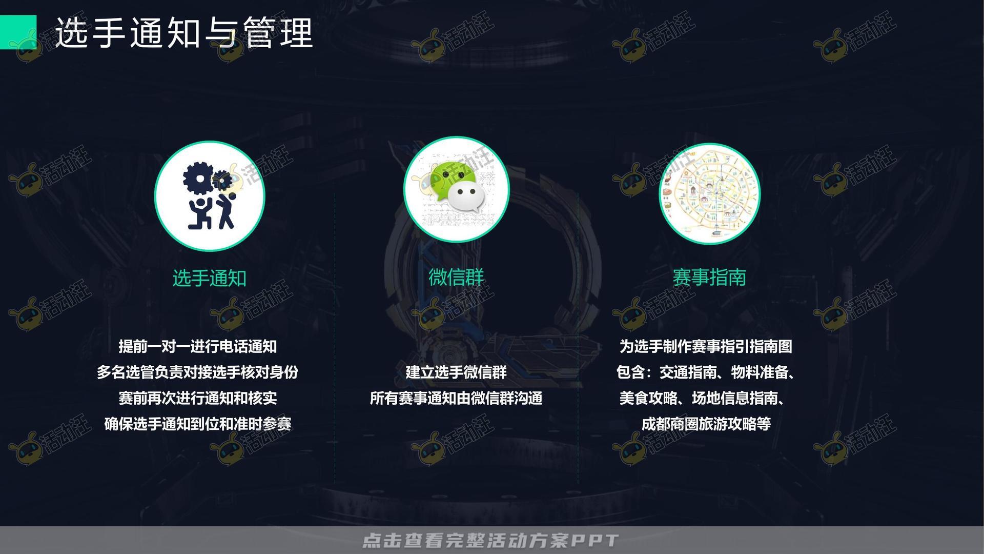 电竞比赛活动策划方案