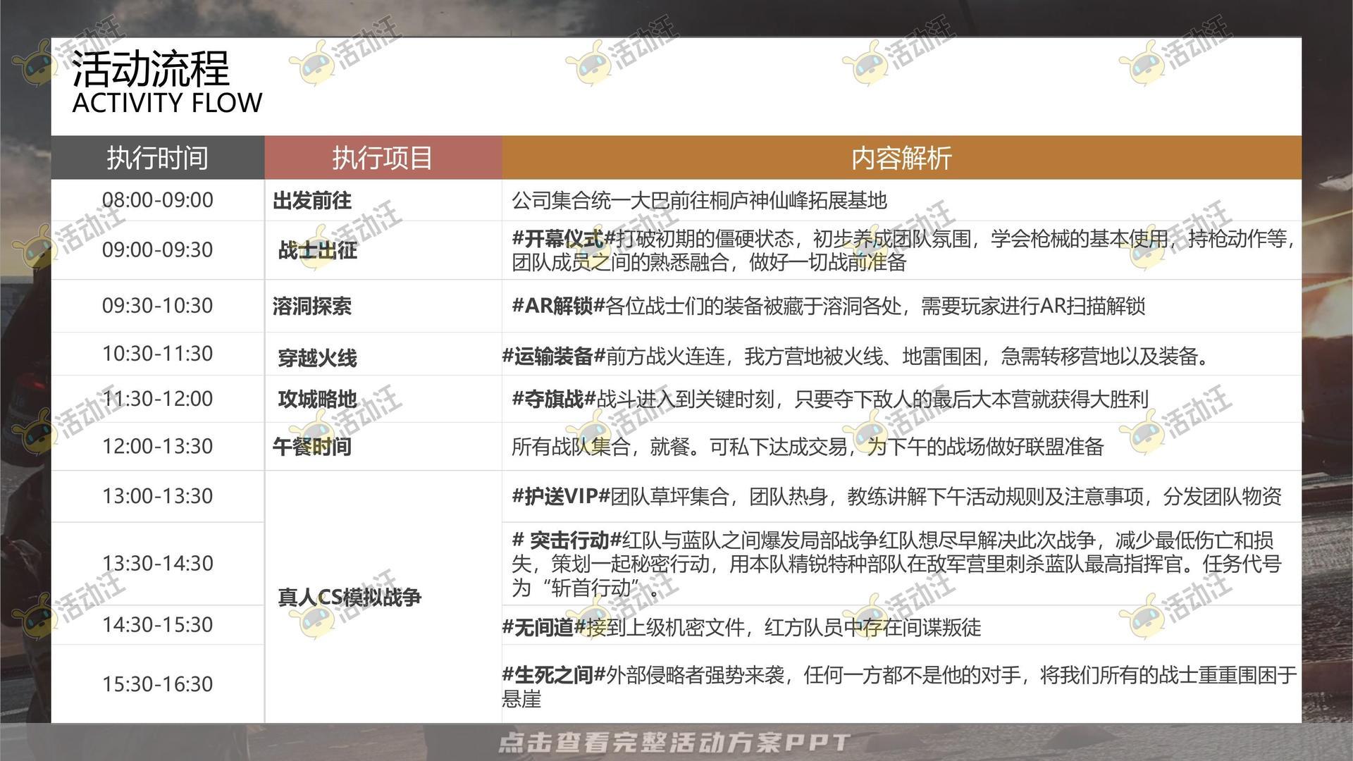 团建拓展活动策划方案