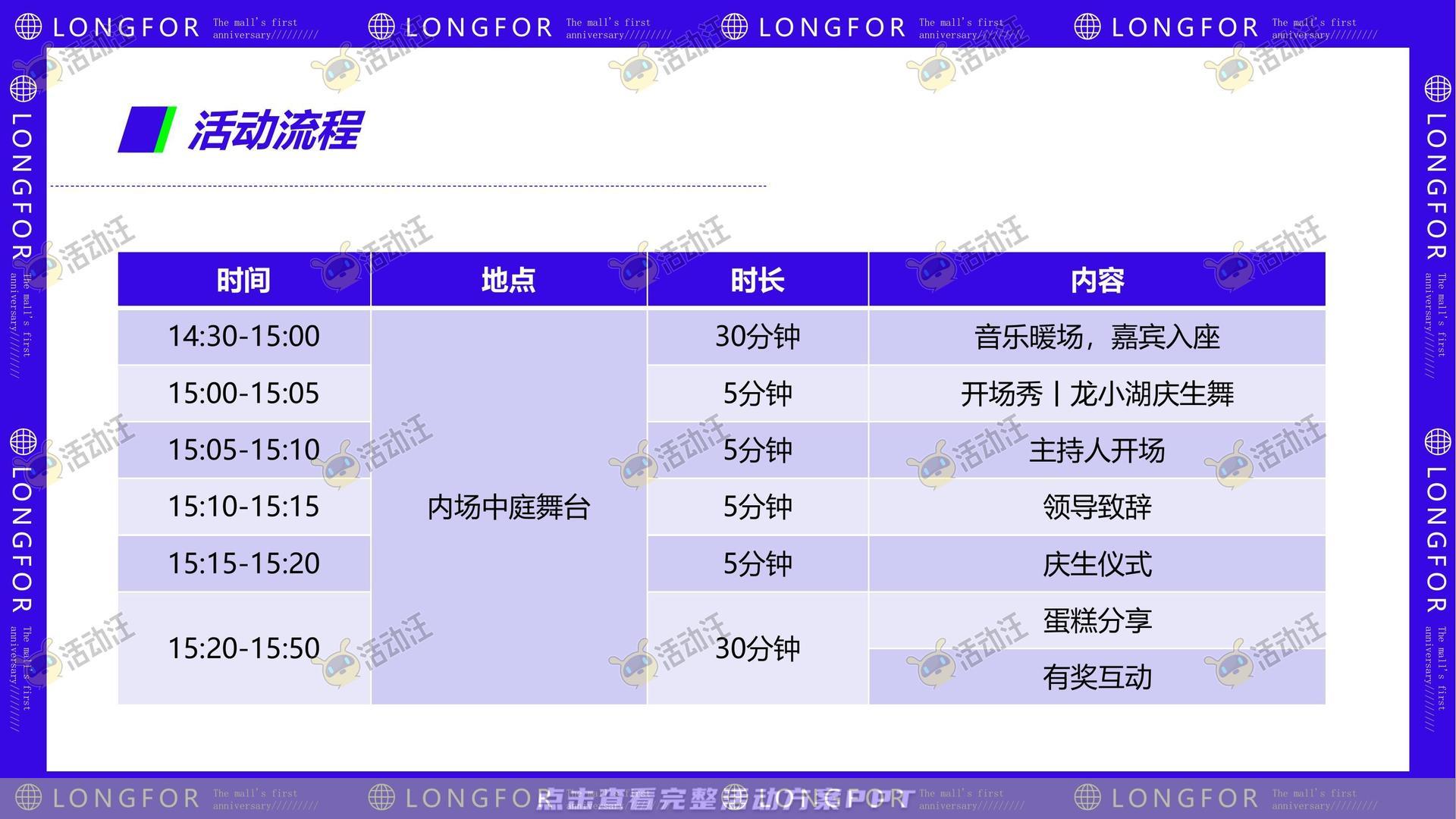 周年庆典活动策划方案
