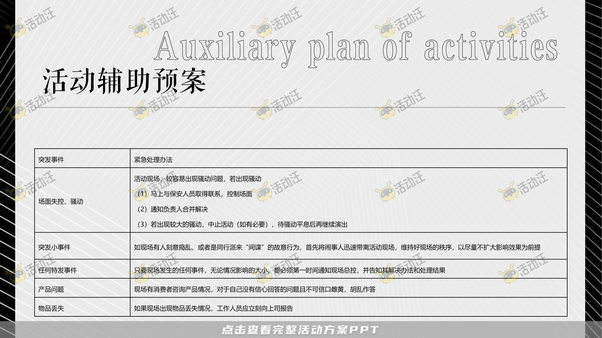 开幕式活动策划方案