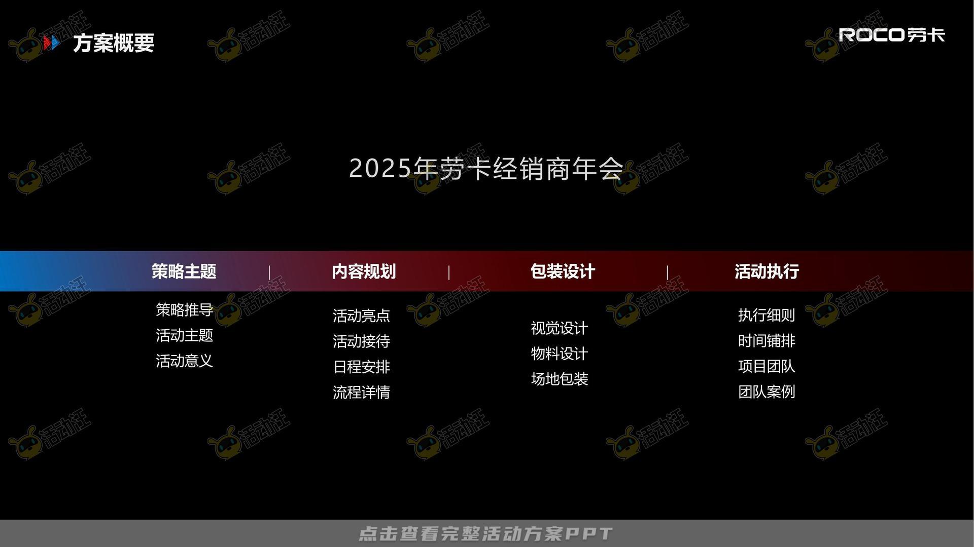 经销商大会活动策划方案