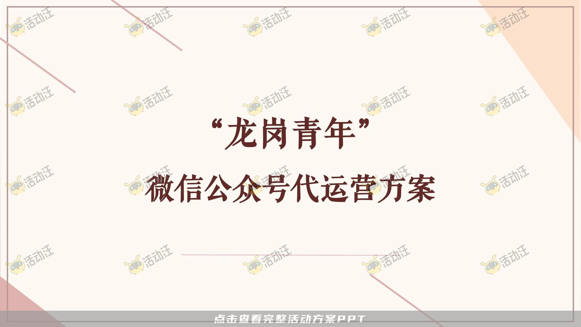 线上运营方案
