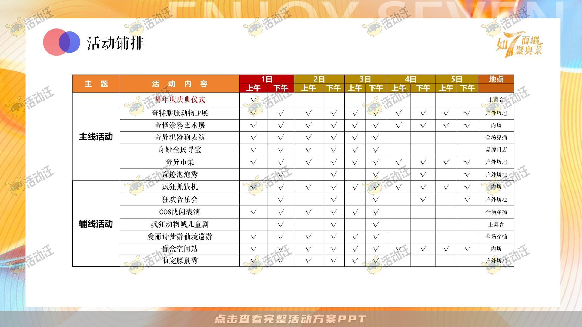 嘉年华活动策划方案