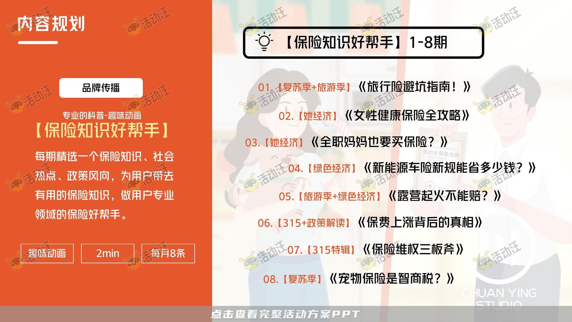 保险&金融行业短视频运营全案