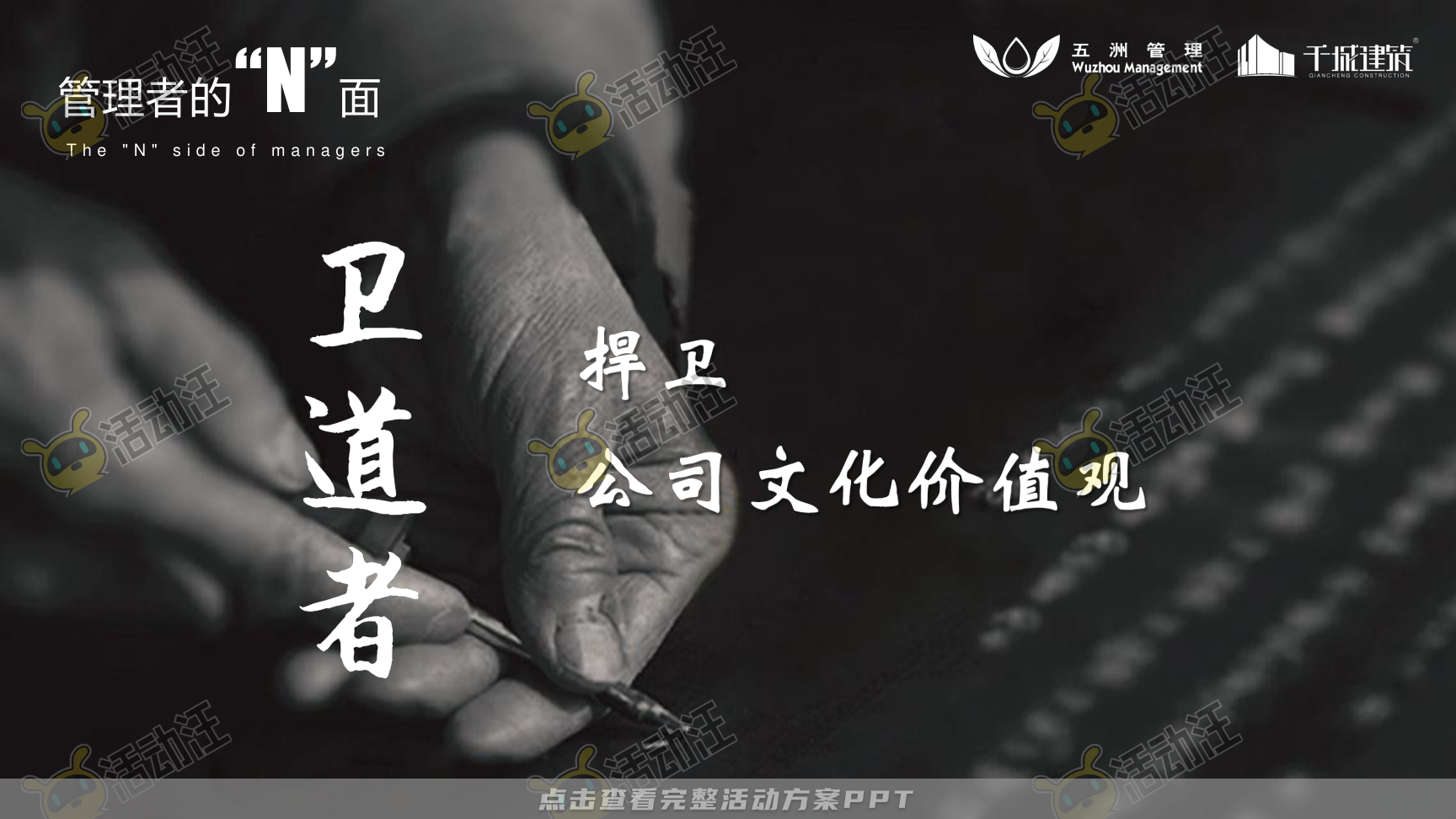 建筑行业高管/董事长季度会议年终大会汇报材料