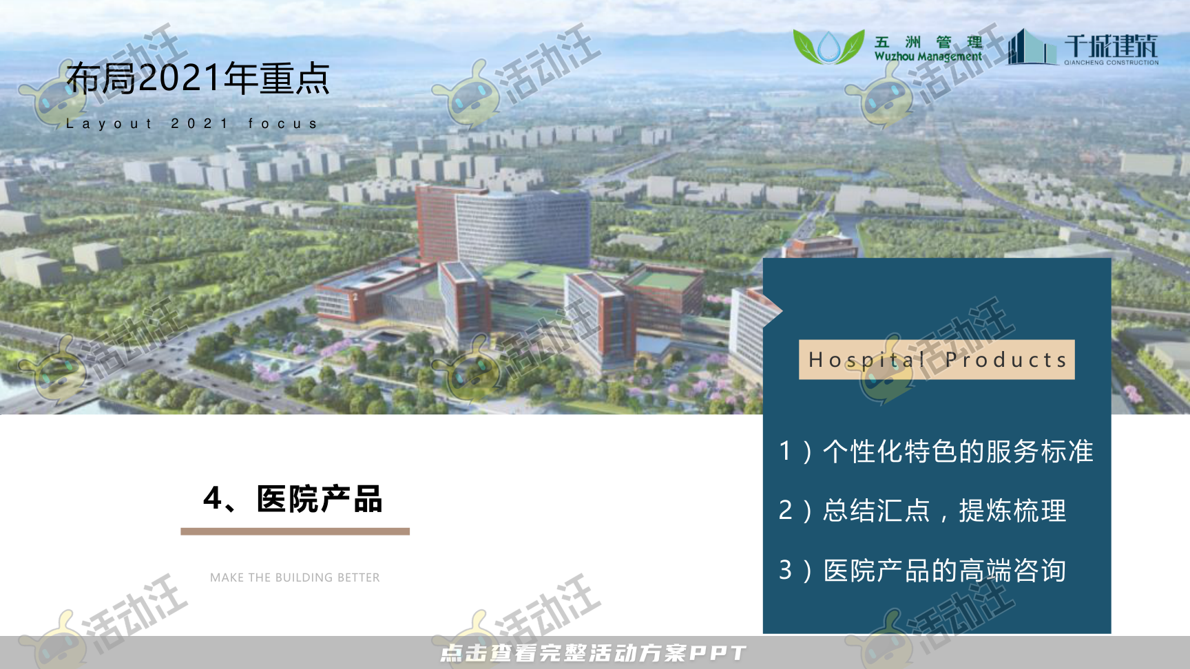 建筑行业高管/董事长季度会议年终大会汇报材料