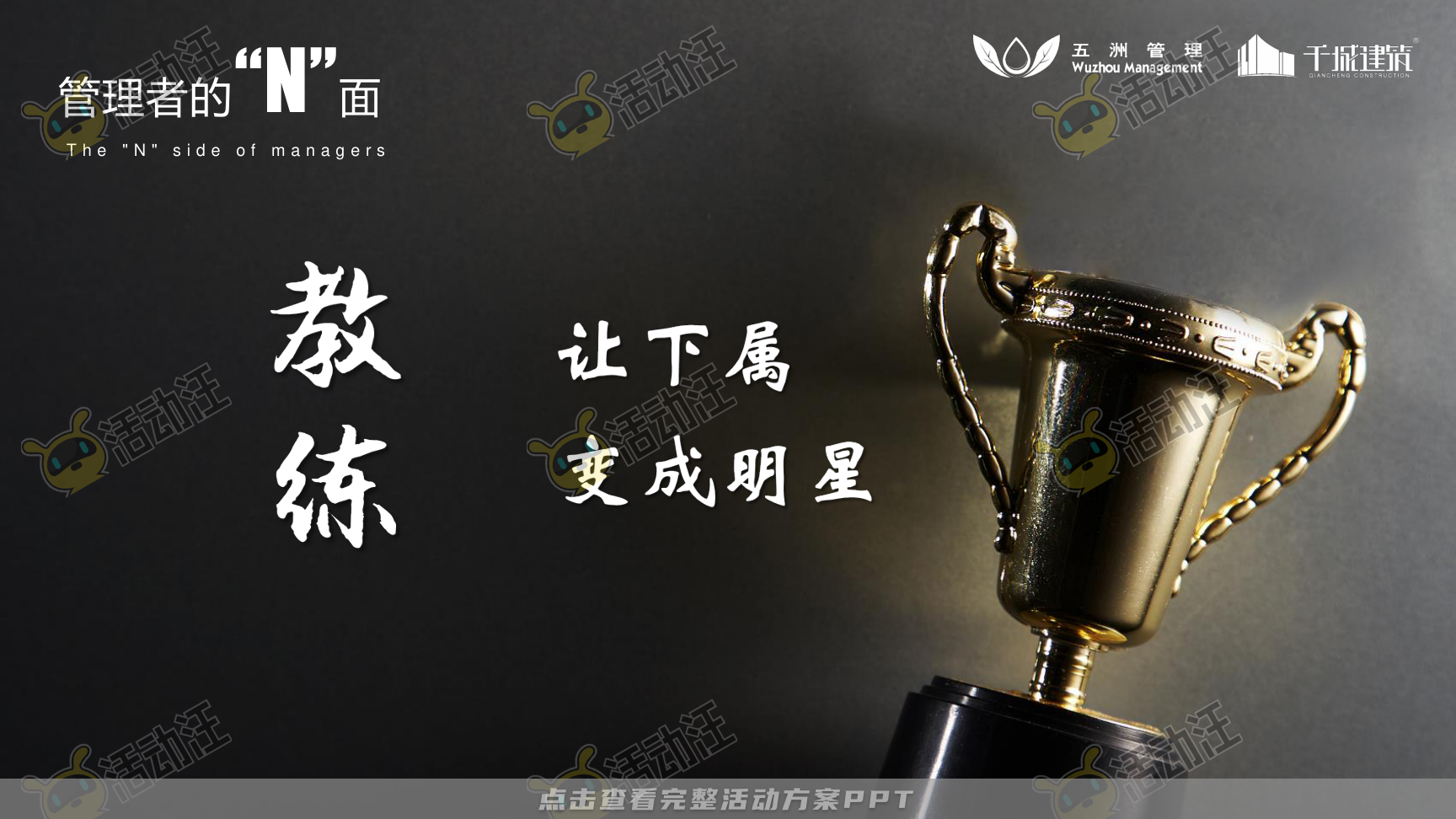 建筑行业高管/董事长季度会议年终大会汇报材料