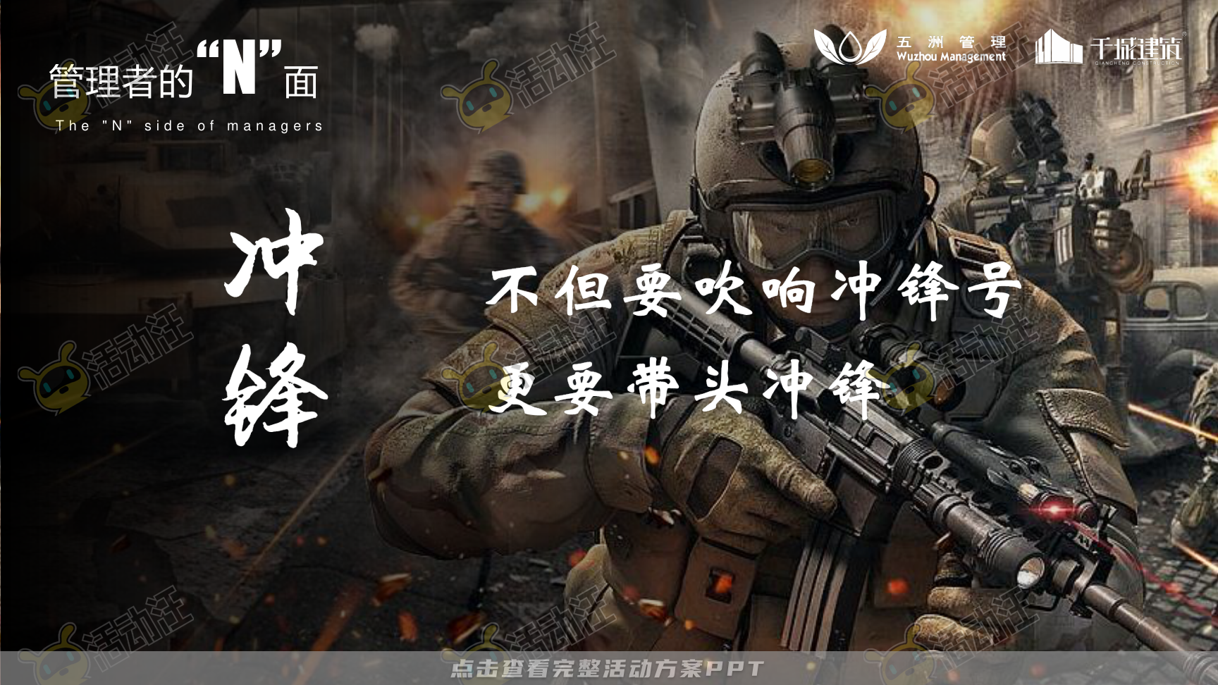 建筑行业高管/董事长季度会议年终大会汇报材料