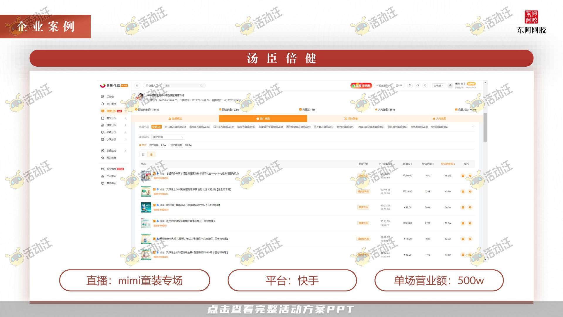 阿胶抖音直播方案