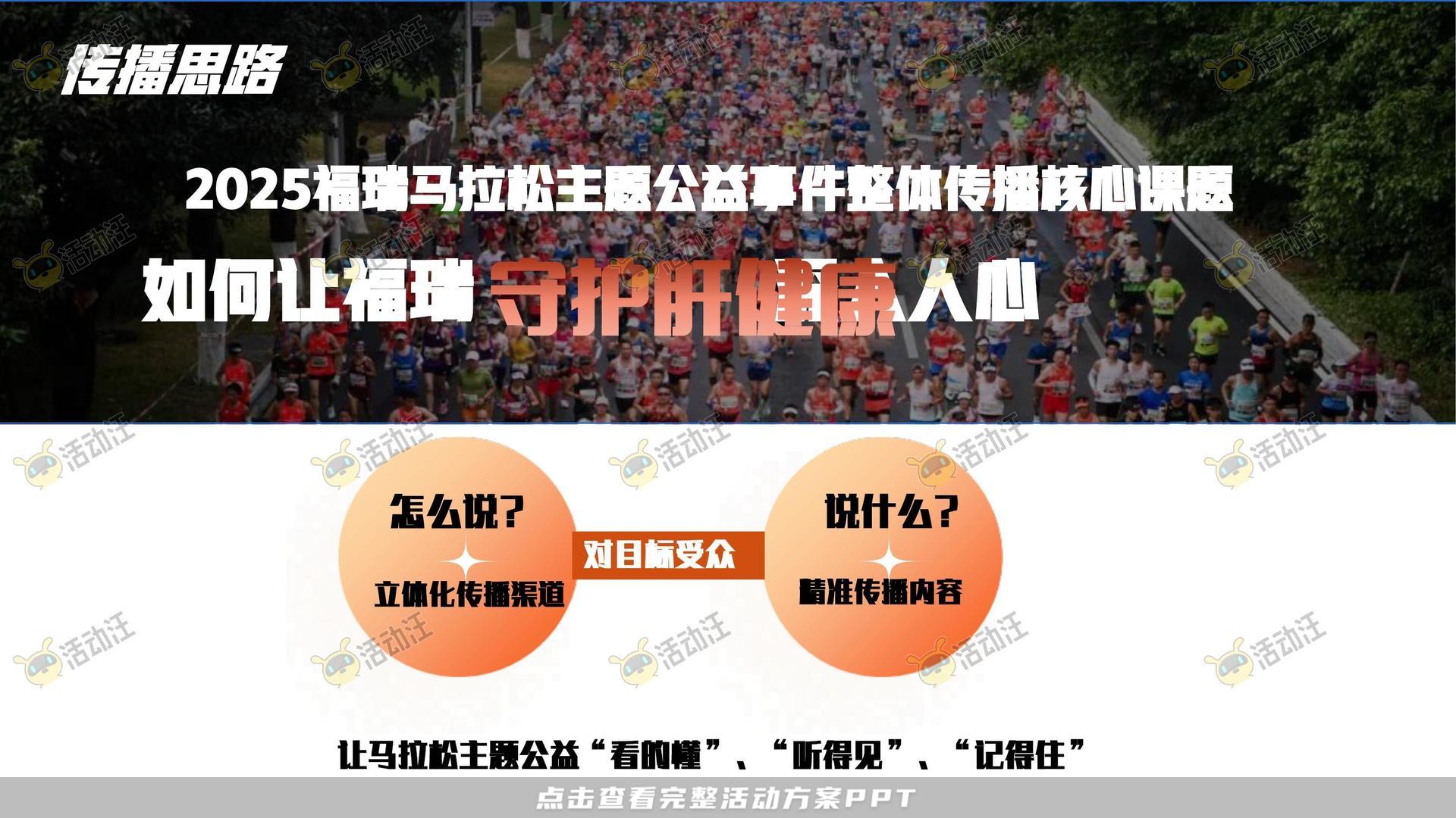 马拉松主题公益事件公关传播方案