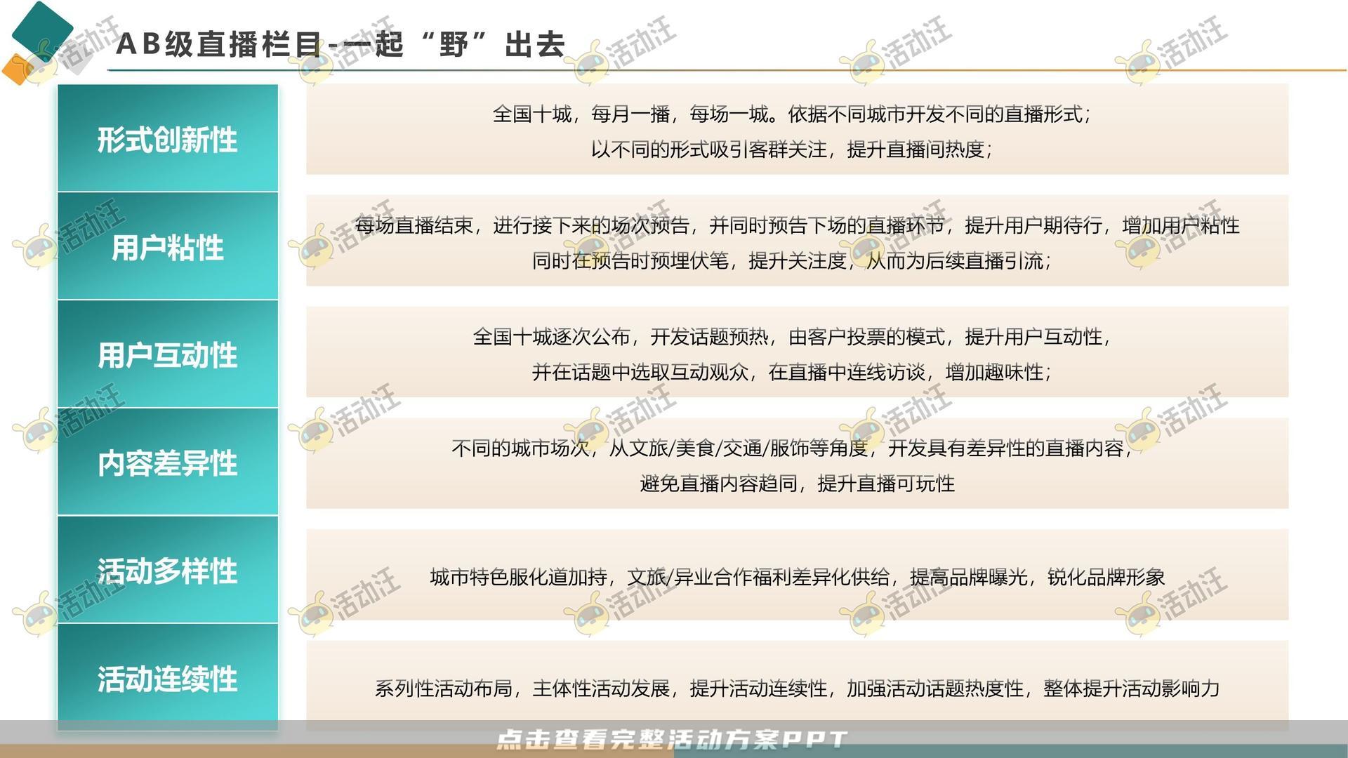 直播活动活动策划方案