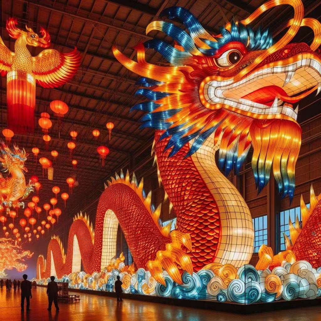 彩灯龙年