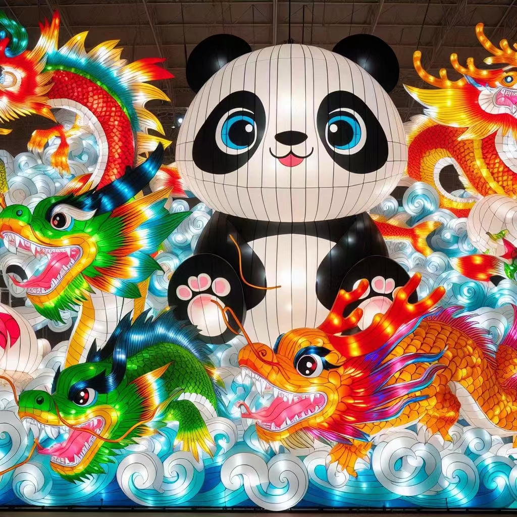 彩灯龙年