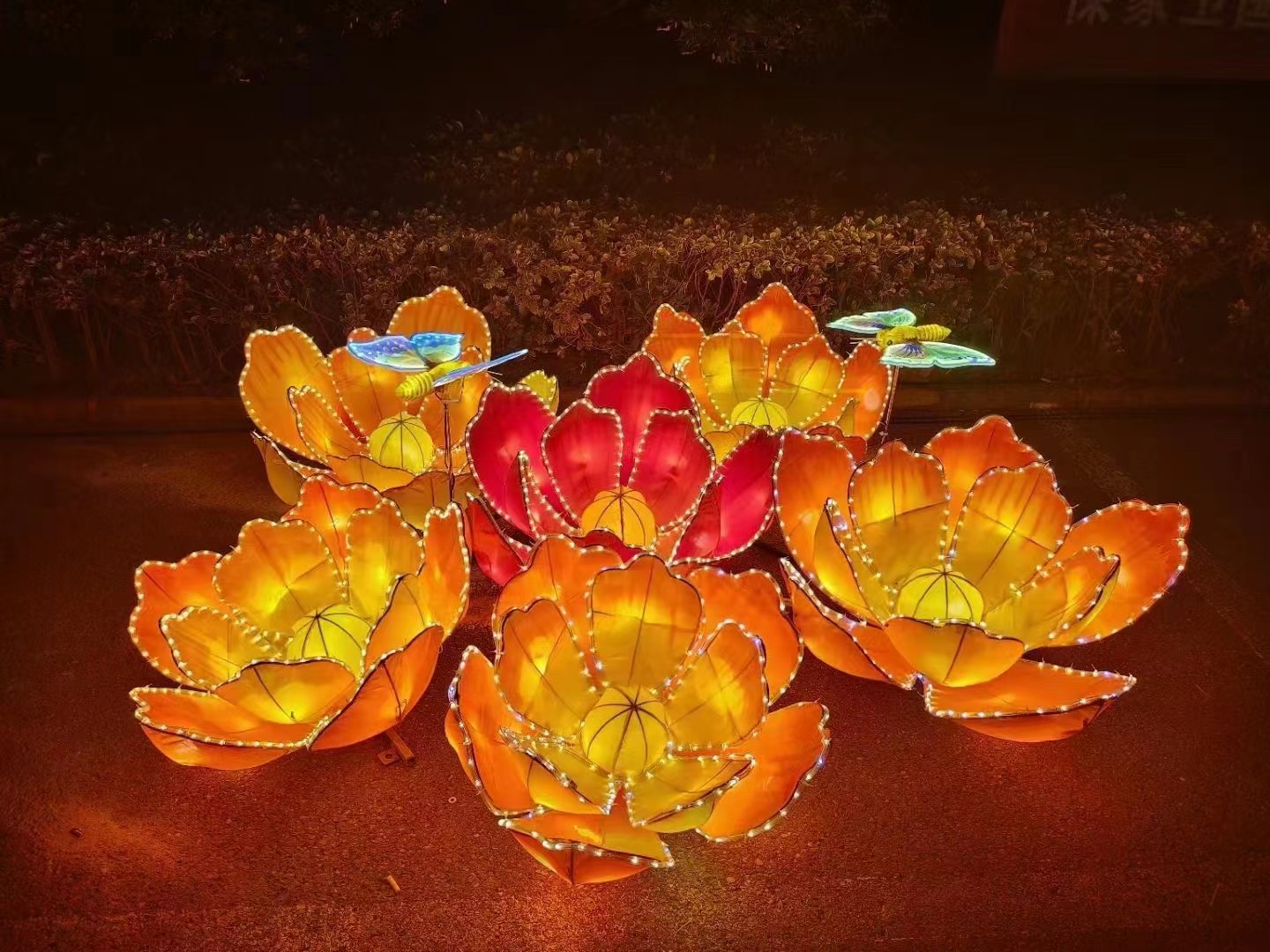 传统花灯彩灯，文旅夜游
