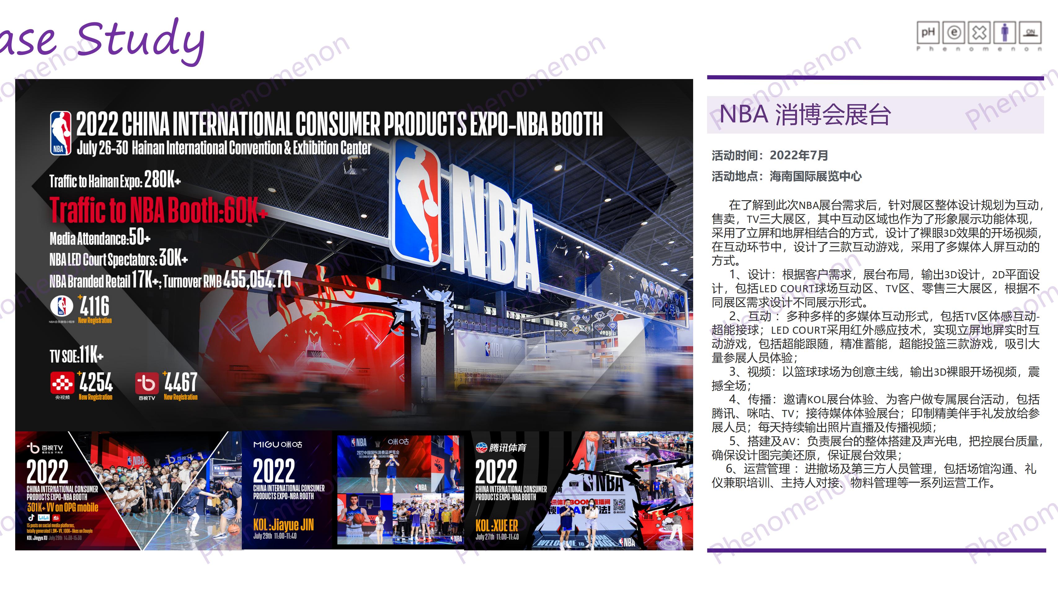 NBA 消博会展台
