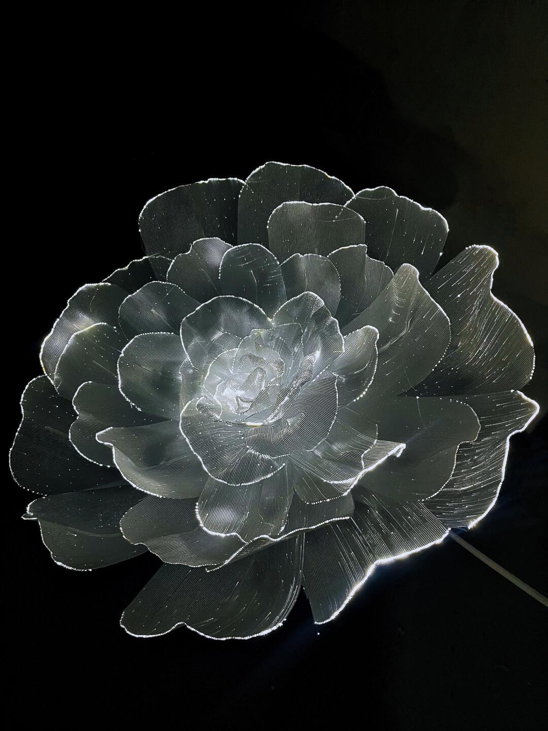 光纤发光花