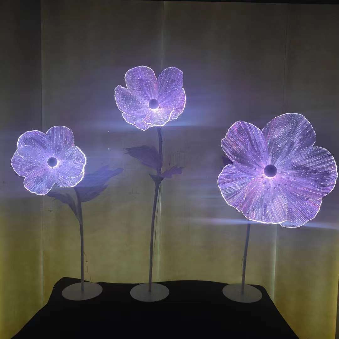 光纤发光花