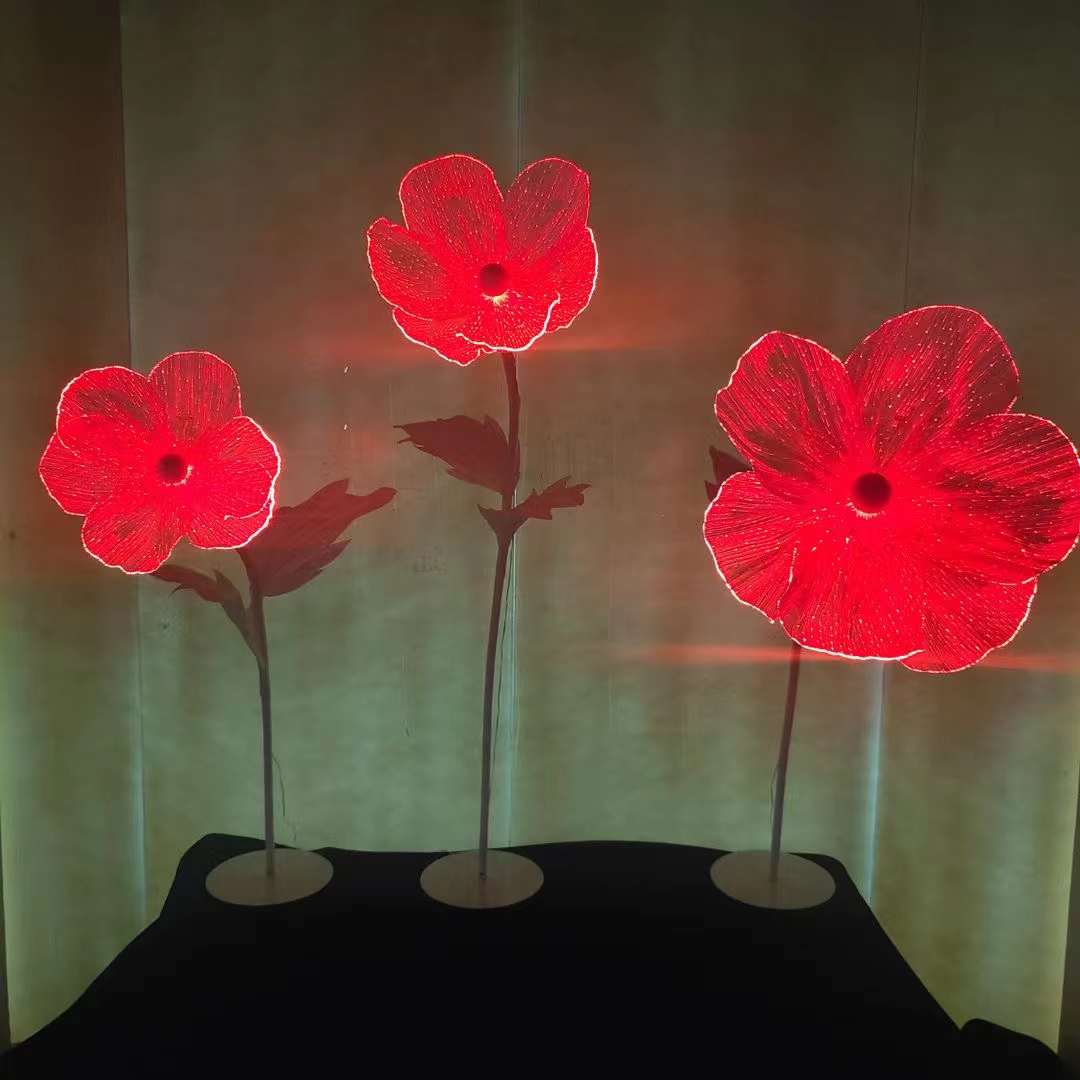 光纤发光花