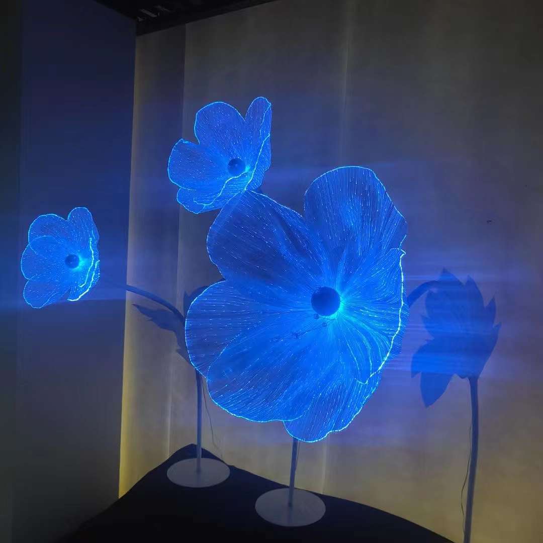 光纤发光花