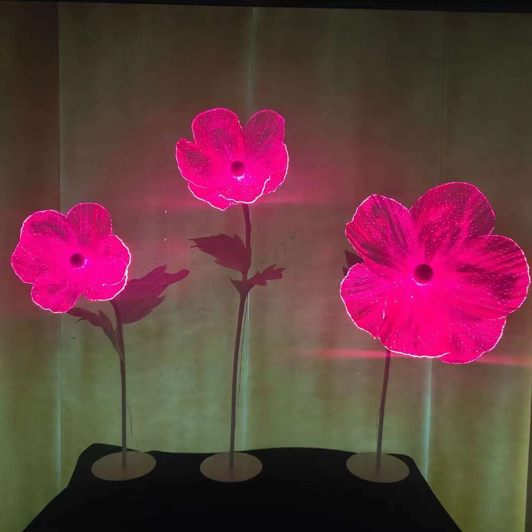 光纤发光花