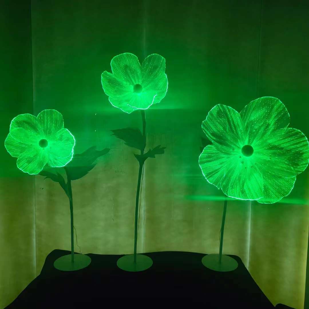光纤发光花