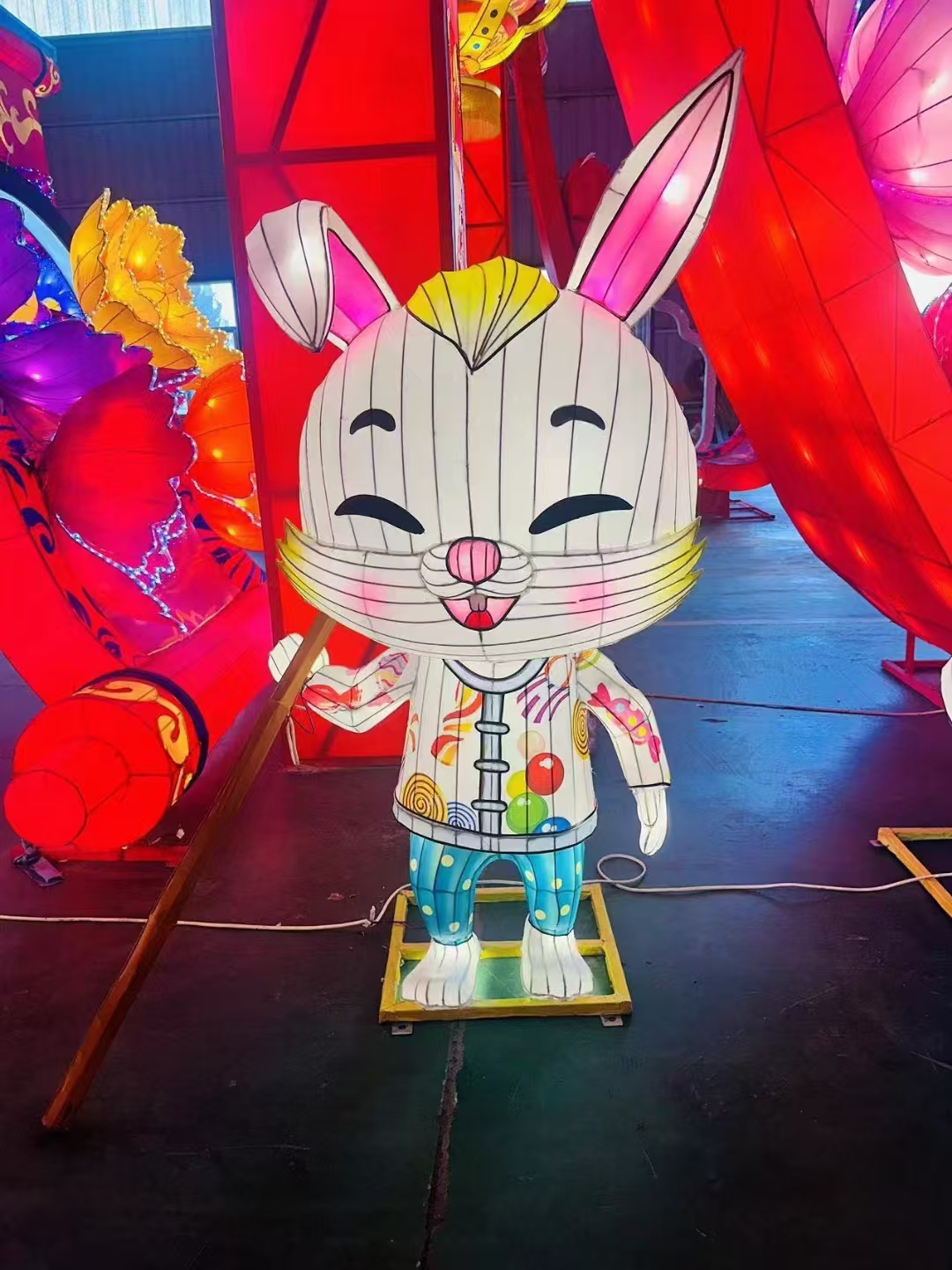 中秋系列花灯兔子