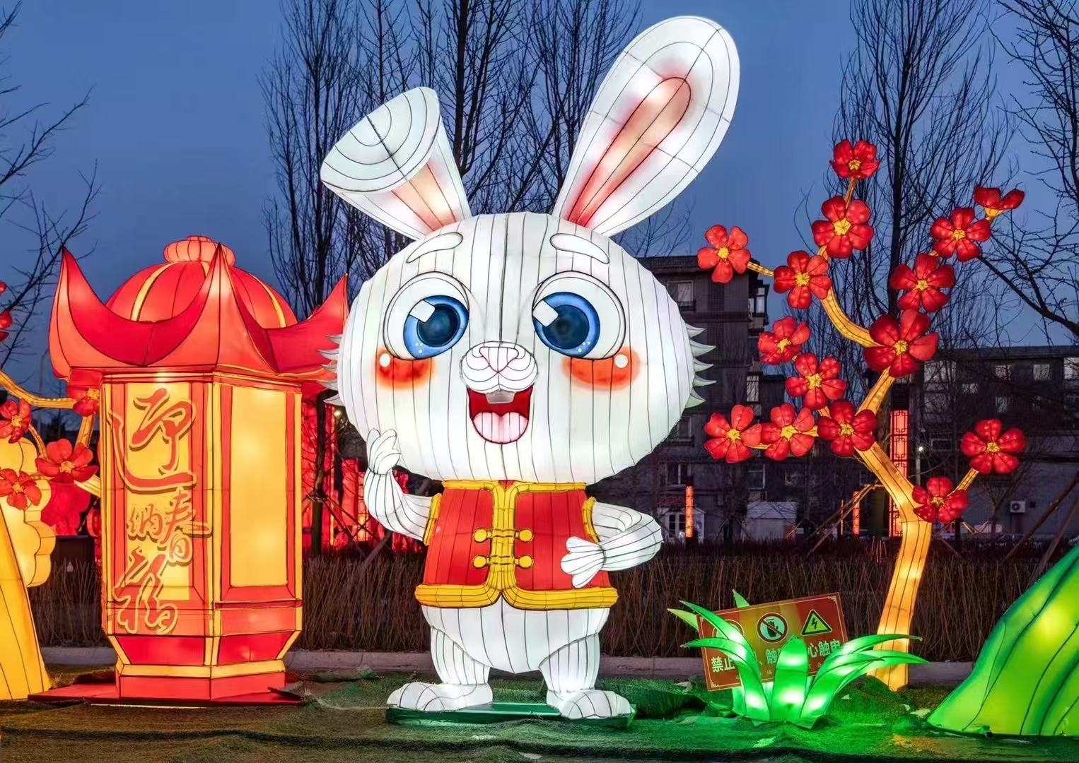 中秋系列花灯兔子