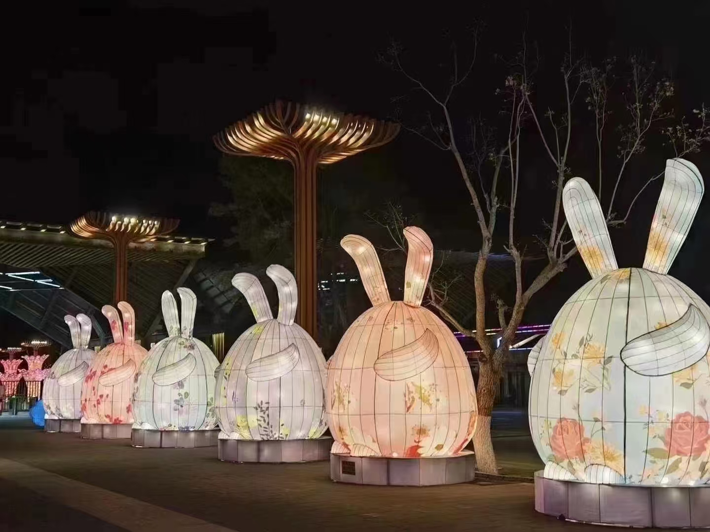 中秋系列花灯兔子