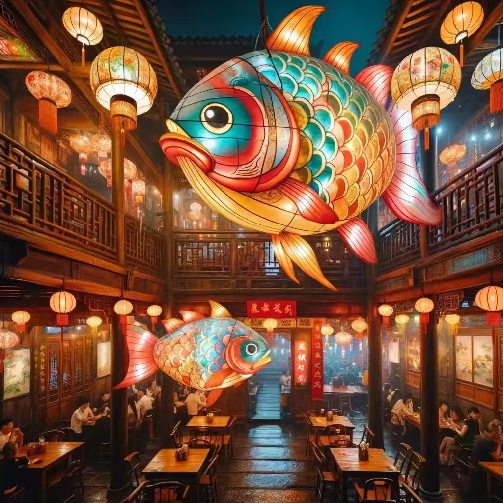 非遗鱼灯，各种款式，百搭灯饰