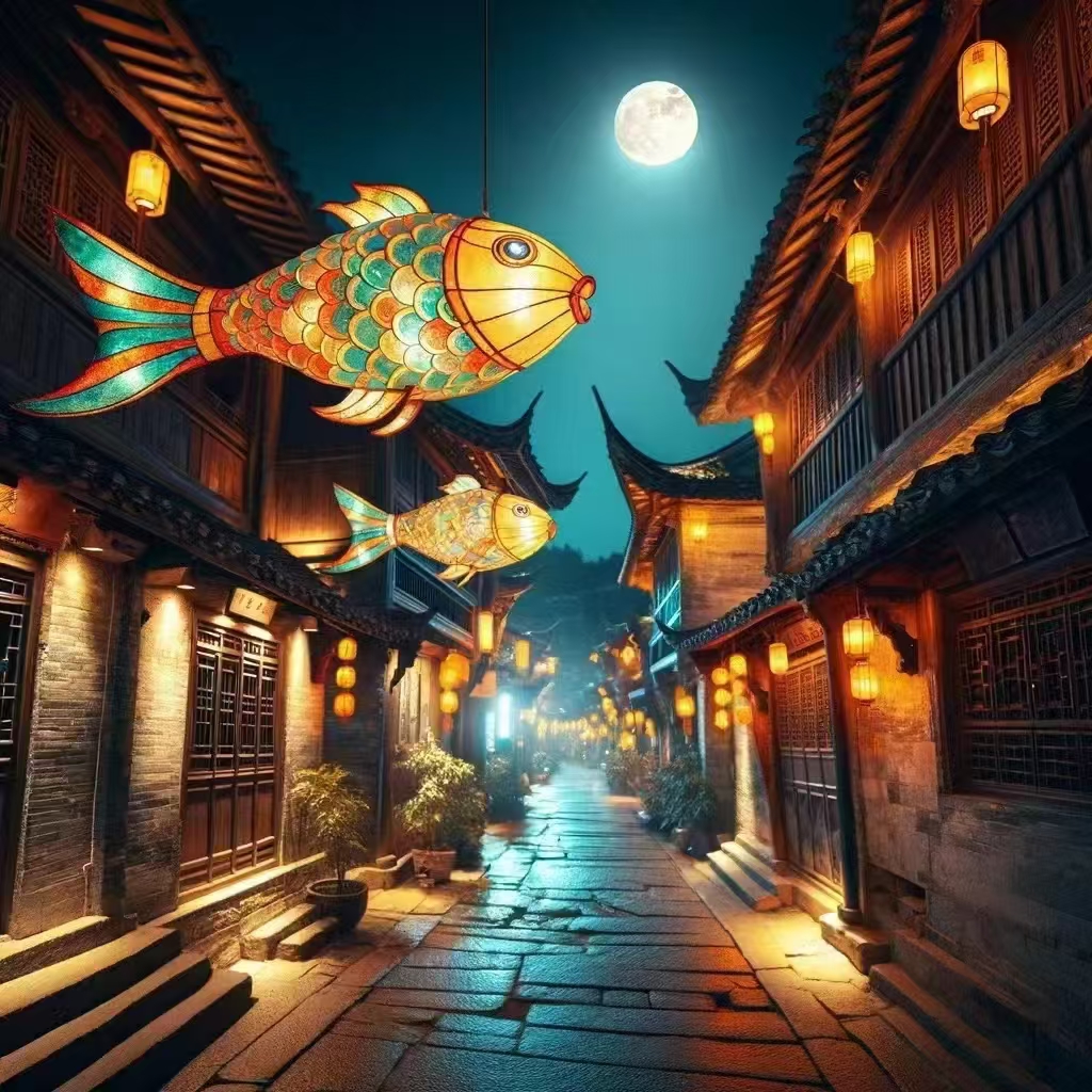 非遗鱼灯，各种款式，百搭灯饰