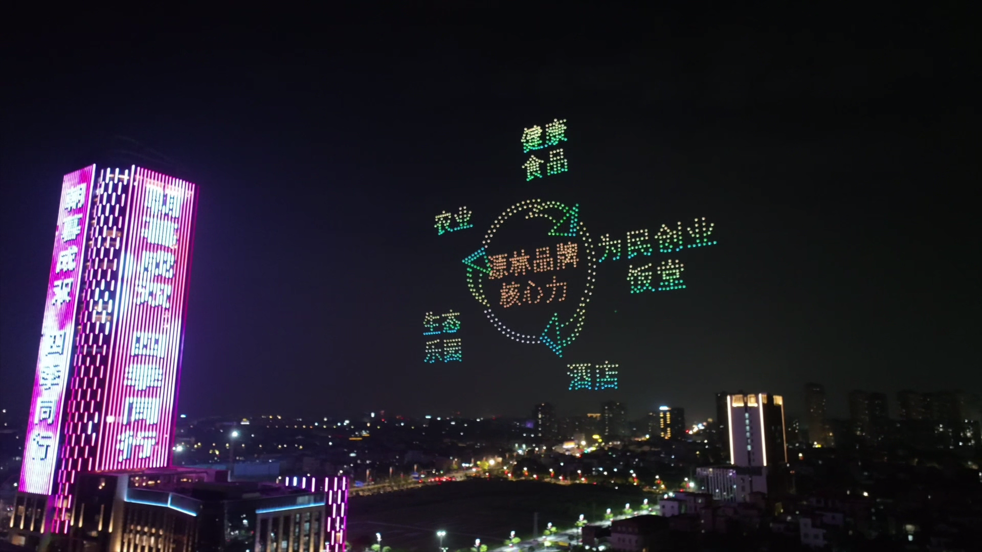 佛山千架无人机表演