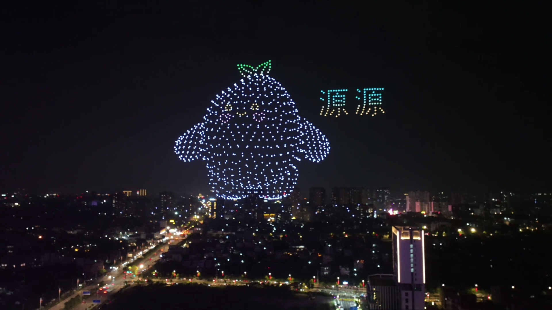 佛山千架无人机表演