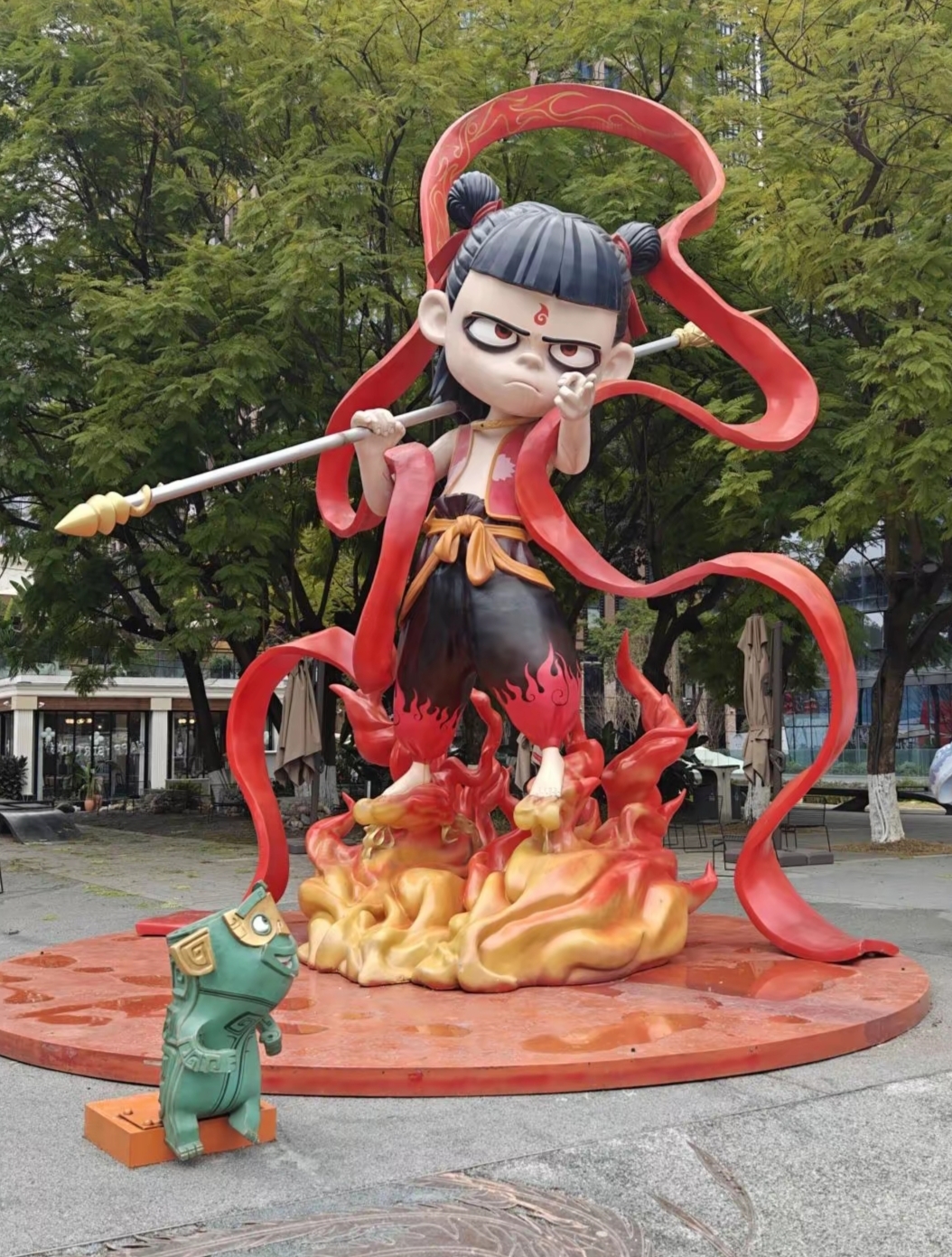 哪吒魔童降世玻璃钢造型